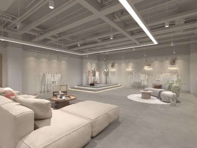 侘寂服装鞋店3D模型下载